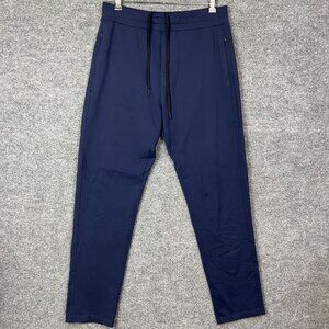 Public Rec Joggers Pants Men Size 34/32 Blue Drawstring Tapered Sweatpants Comfy